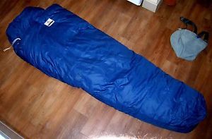 RARE VINTAGE HOLUBAR DOWN SLEEPING BAG 0 DEGREE - BLUE VG COND