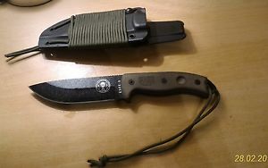 ES5PTG ESEE Model 5 Tactical 1095 Carbon Blade Micarta Handles Kydex Sheath USA