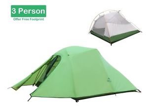 Topnaca 3 Person 4 Seasons Double Layer Backpacking Tent For Camping, Hiking