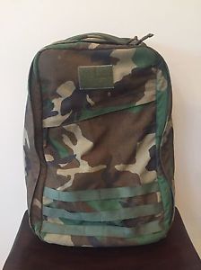 RARE "Original" GORUCK GR1 in Woodland Camoflauge with OD Webbing (26L)