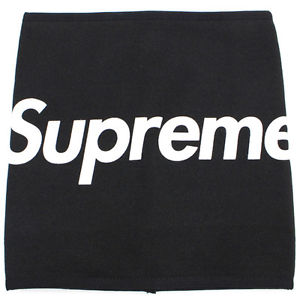 SUPREME 15 AW Fleece Neck Gaiter Neck Warmer BLACK