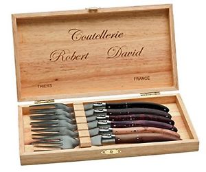 BÖKER - COLTELLO TASCABILE E DA CUCINA, LAMA ROBERT DAVID STEAK FORCELLA SET ...