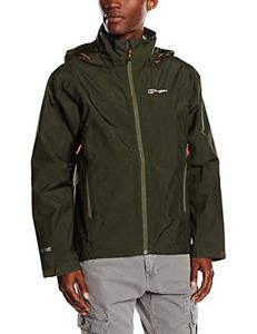 Tg Large| Berghaus Thunder - Giacca da uomo, verde (Poplar Green/Poplar Green),