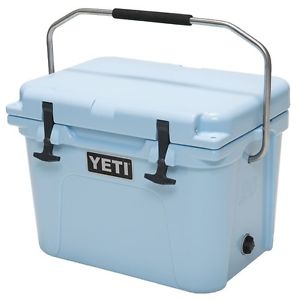 NEW YETI Roadie 20 Quart ICE Blue Hard-Side Heavy Duty Cooler Ice Chest YR20B