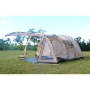 Great Bear 6 Man Hoop Tent with 2 Rooms & Awning