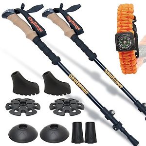 100 Carbon Fiber Trekking Poles 