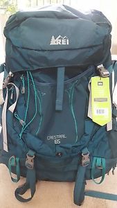 REI Crestrail 65L hiking bagpack, women, size S