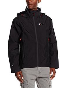 Tg Medium| Berghaus Thunder - Giacca da uomo, nero (nero/nero), M