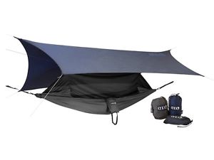 Eagles Nest Outfitters ENO Junglenest Hammock+Blue ProFly+Atlas Straps