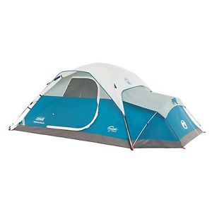 Coleman Juniper Lake 4 Person Instant Dome Tent with Annex Blue/Grey