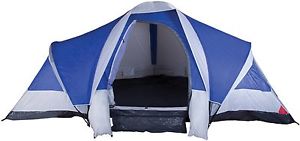 Stansport Grand 3-Room Tent, Blue/White