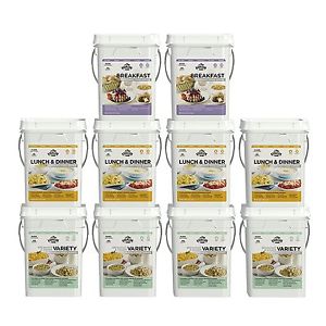 Augason Farms Deluxe 4-Month 1-Person 10 Pail Kit