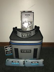 Yeti Hopper Flip 12 with 2 One Pound Yeti Ice Bricks