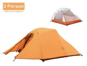 Topnaca 3 Person 4 Seasons Double Layer Backpacking Tent For Camping, Hiking