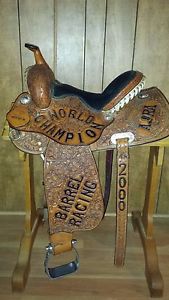 World Champion  Custom Barrel Trophy Saddle