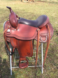 Tex Tan Montgomery Flex Trail Saddle, Wide Tree 16"