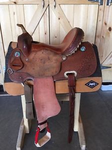 14.5" Jeff Smith Cowboy Collection Barrel Saddle **NICE**