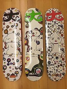 NEW!!!SUPREME X MURAKAMI SET DECKS 2007 NEW skateboard box logo sweat shirt