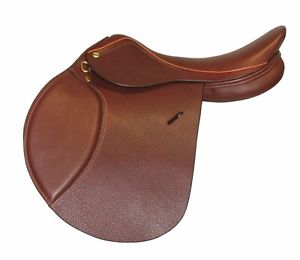 Henri de Rivel Advantage Close Contact (Flocked) Saddle Oakbark 16.5 W