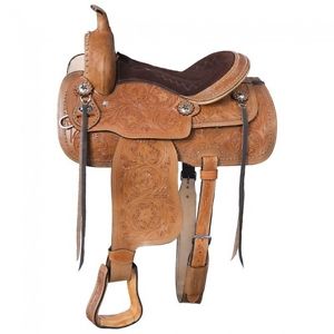 Tough-1 Braden Trail Saddle Package  14" Medium Oil