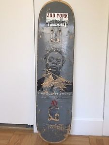 Signed harold hunter skateboard deck.