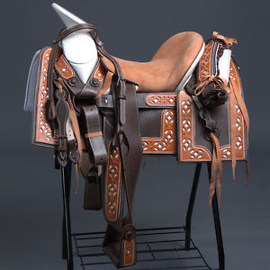 MEXICAN CHARRO RIDING LEATHER SADDLE 16