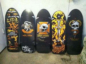 Powell Peralta Hawk Guerrero Mountain Mcgill Caballero SIGNED Skateboard LOT S-4