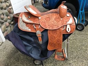 Tough one western show saddle 16inch
