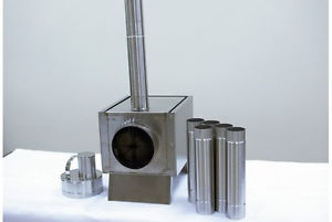 Stove for tent and sauna, bath  "ECONOMY SMALL" stationary screens