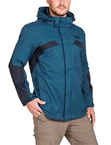 Tg XXL| Jack Wolfskin - Giacca da uomo antipioggia Topaz II Jacket, Uomo, Wett