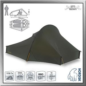 Nordisk Telemark 2 ULW SI ultraleichtes Trekkingzelt forest green