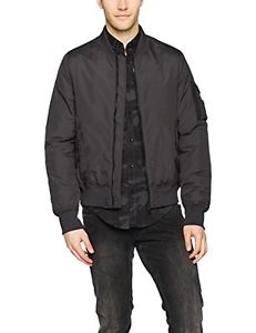 Tg Medium| Hilfiger Denim Thdm Tape Bomber 30, Giacca Uomo, Nero (Ebony), Medium