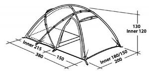 Robens Fortress 3 Modell 2016 Trekkingzelt 3-Personenzelt