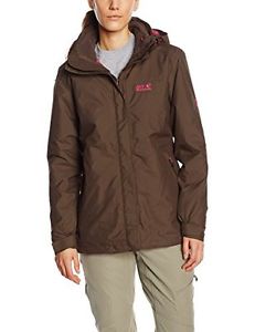 Tg Small| Jack Wolfskin, Giacca Donna Arborg, Marrone (Mocca), S