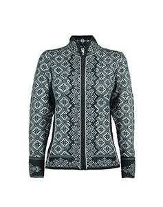 Tg Medium| Dale of Norway - Giacca da donna Christiania, colore ardesia/bianco s