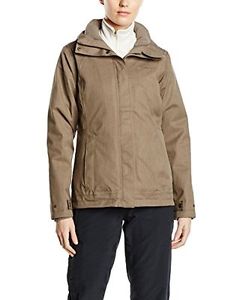 Tg 50| Vaude, Giacca doppio strato Donna Rincon 3 In 1, Marrone (Lightbrown), 50