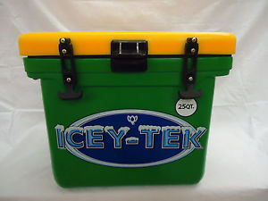 **CLEARANCE SALE**25 Qt  PREMIUM Icey -Tek Cube Box Cooler. Green  FREE SHIPPING