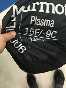 EUC Marmot Plasma 15 Degree 900 fill Goose Down Sleeping Bag Long 6 foot 6 inch