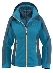 Tg 36| Vaude 3in1 Nikka - Giacca a 2 strati da donna, Blu (Blu - Blue sapphire),
