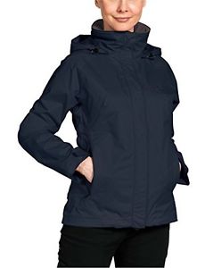 Tg Large| Jack Wolfskin, Giacca a vento Donna Spark Texapore Vent, Blu (Night Bl