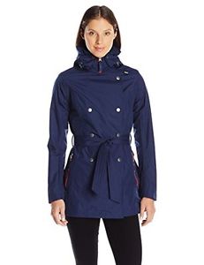 Tg Small| Helly Hansen W Welsey Trench, Blu (Evening Blue), S