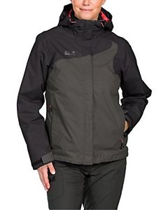 Tg Medium| Jack Wolfskin, Giacca doppio strato Donna, Grigio (Dark Steel), M