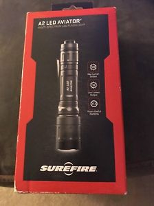 SUREFIRE A2L-HA-RD A2 AVIATOR Dual Output Spectrum LED 120 Lumen