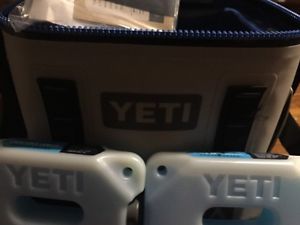 Yeti Hopper Flip 12 NEW With Two Yeti Ice Bricks 2 Pound It Has A Cut Strap Read