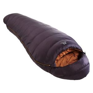 MOUNTAIN EQUIPMENT WOMENS HELIUM 400 SLEEPING BAG LEFT ZIP BLACKBERRY (REGULAR)