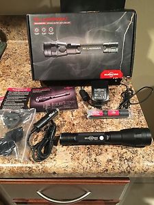 Surefire R1 Lawman Rechargeable Variable Output LED Black Flashlight - R1-A-BK