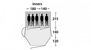 Outwell Nevada 5 - Modell 2017 Campinzelt Familienzelt