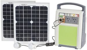 Solar Portable Generator 120W 240v Pure Sinewave w/ Jump Starter & Solar Panels