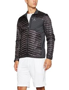 Tg Medium| Odlo - Maglia midlayer da uomo full zip Helium Cocoon giacca, Uomo,