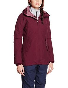 Tg Medium| North Face W Brownwood Triclimate Giacca, Rosso/Deep Garnet Red, M